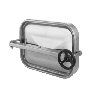 Właz prostokątny nierdzewny A363B (400x530)