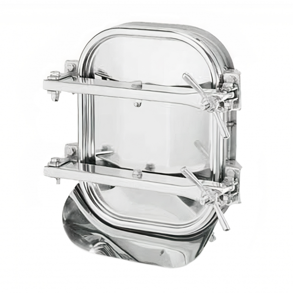 Właz prostokątny nierdzewny do zbiorników cementowych E121CEM (424x316)