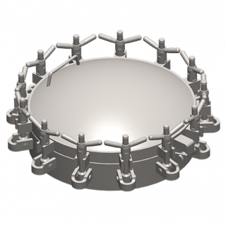 Właz okrągły nierdzewny Boyer P22-443 (DN457-DN600)