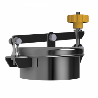 Właz okrągły nierdzewny W1/C/MINI DN150 - widok otwarcia