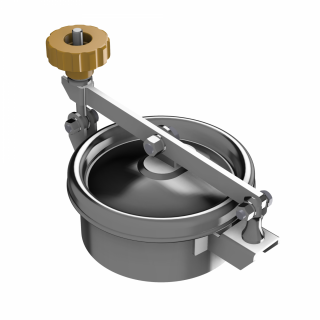 Właz okrągły nierdzewny W1/C/MINI DN150 - widok pokrywy