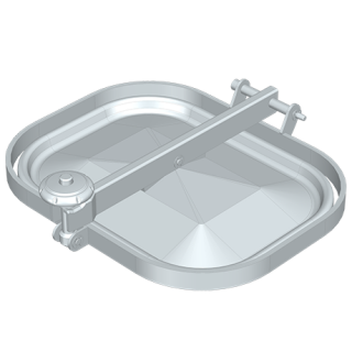 Właz prostokątny nierdzewny Boyer P35-307 (314x424)