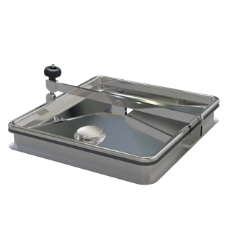 Właz prostokątny nierdzewny C68 (400x450)