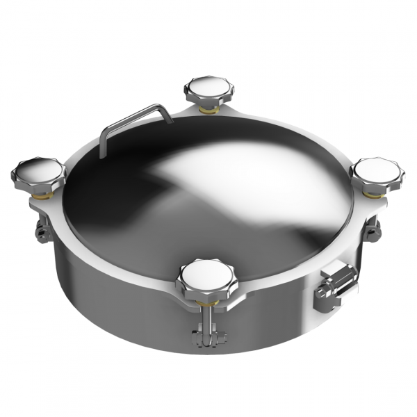 Właz okrągły nierdzewny ciśnieniowy W4/A (DN220-DN500)