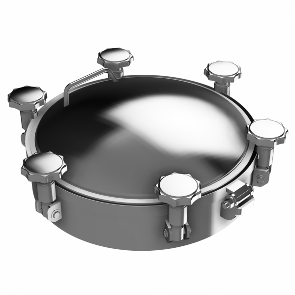 Właz okrągły nierdzewny ciśnieniowy W4/D (DN220-DN500)