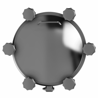 Właz okrągły nierdzewny ciśnieniowy W4/D (DN220-DN500) - widok z góry