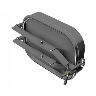 Właz prostokątny nierdzewny W2/D (424x316) - widok z przodu