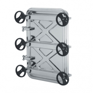 Właz prostokątny nierdzewny E132 (450x750)