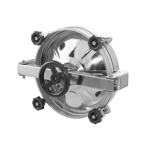 Właz okrągły nierdzewny A800R (DN380-DN420)